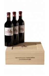 Château Cos d'Estournel 2010 14th anniversary in wooden case of 3 bottles