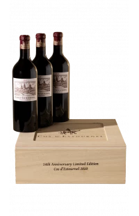 Château Cos d'Estournel 2010 14th anniversary in wooden case of 3 bottles