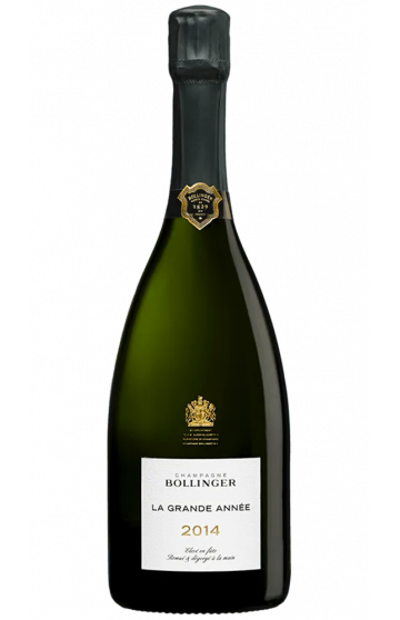 Champagne Bollinger La Grande Année 2014 with gift box